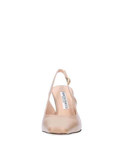 Décolleté slingback in agnellato FRANCESCO SACCO | 6528AGNELLATO BISCOTTO